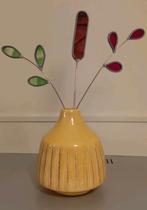 Vaas met decoratie, Ophalen, Nieuw, Glas, Minder dan 50 cm