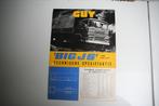 Folder / flyer Guy BIG J6 (1972) (5), Boeken, Auto's | Folders en Tijdschriften, Gelezen, Overige merken, Ophalen of Verzenden