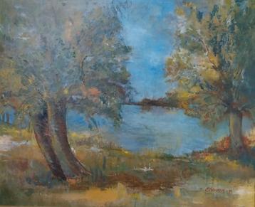 Schilderij landschap van Els Stroeve beschikbaar voor biedingen