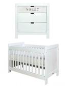 Bopita Babykamer Basic Wood 2 delig NIEUW, Ophalen of Verzenden, Nieuw, Ledikant