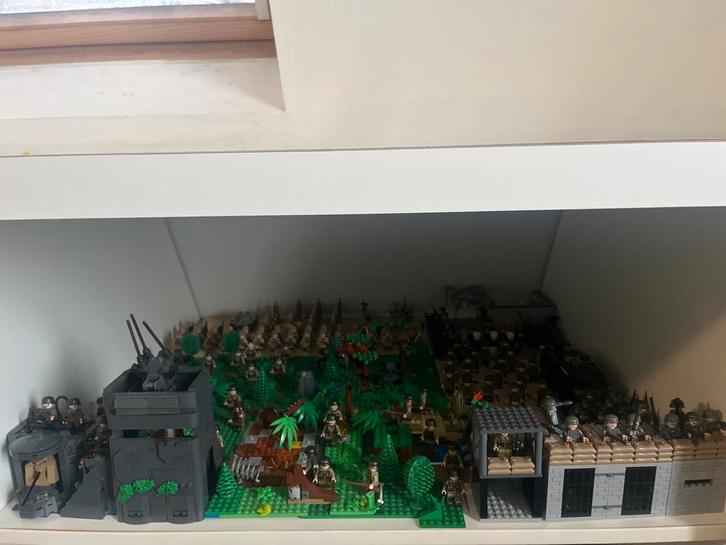 Lego WW2 Diorama - Zelfgemaakte Set, Computers en Software, Netwerk switches, Gebruikt, Ophalen of Verzenden