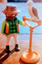 Roofvogel Op Vogelstandaard Met Man, Ophalen of Verzenden, Gebruikt, Complete set