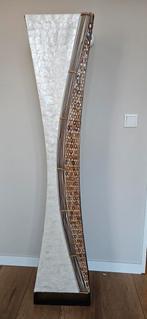Stijlvolle staande lamp met parelmoer, Ophalen, Overige materialen, Zo goed als nieuw, Modern