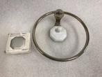 Handdoek ring van Koper met extra afdekkapje, Ophalen, Nieuw, Wit, Handdoek