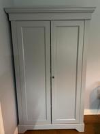 WOOOD Opbergkast Isabel grijs kledingkast met deuren, Huis en Inrichting, Kasten | Kledingkasten, Ophalen, 100 tot 150 cm, Zo goed als nieuw