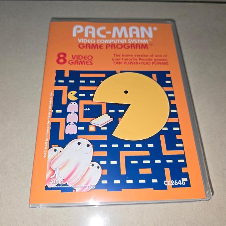 Pac-Man Atari 2600 Game Case, Spelcomputers en Games, Games | Atari, Zo goed als nieuw, Atari 2600, Avontuur en Actie, 1 speler