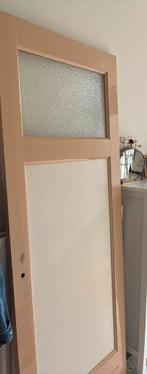 Mooie paneeldeur met glas, Ophalen, Gebruikt, 80 tot 100 cm, Binnendeur