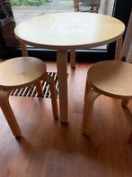 Ronde kindertafel Ikea blank hout, Ophalen, Gebruikt, Tafel(s)
