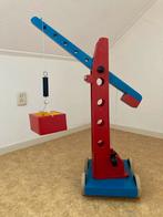 Handgemaakte grote houten hijskraan, Ophalen, Gebruikt, Duw- of Trekspeelgoed