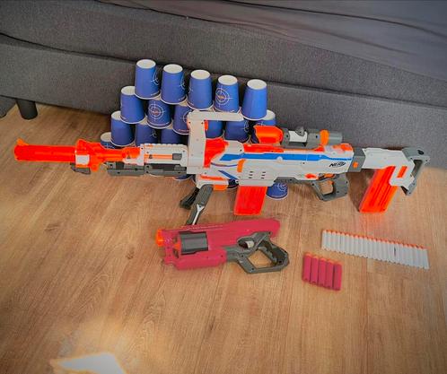 Automatische verstelbare nerf sniper met extra’s, Kinderen en Baby's, Speelgoed | Buiten | Actiespeelgoed, Zo goed als nieuw, Ophalen of Verzenden