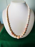 Koraal Collier,, Sieraden, Tassen en Uiterlijk, Kettingen, Ophalen of Verzenden, Zo goed als nieuw, Rood, Steen of Mineraal
