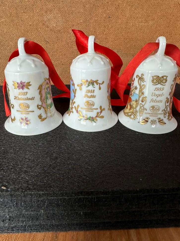 Kerstklokjes Hutschenreuther, Diversen, Kerst, Gebruikt, Ophalen of Verzenden