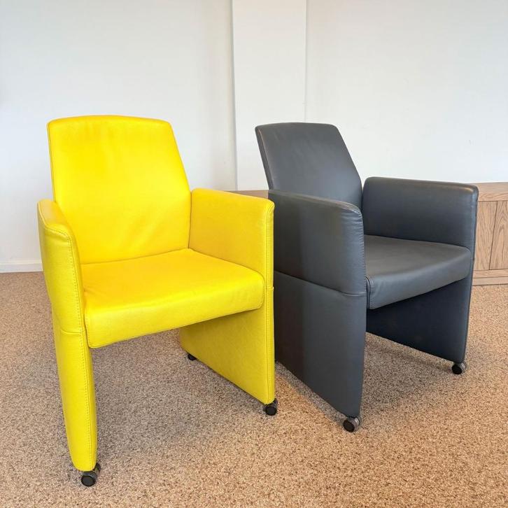 Armstoel Diamond Leder Runner 9010, Huis en Inrichting, Stoelen, Nieuw, Twee, Leer, Overige kleuren, Ophalen of Verzenden