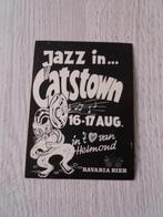sticker JAZZ in Catstown 16/17 aug in 't hart van Helmond, Ophalen of Verzenden, Zo goed als nieuw, Overige typen