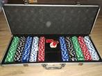Poker set in aluminium koffer, Een of twee spelers, Ophalen of Verzenden, Gebruikt, Onbekend