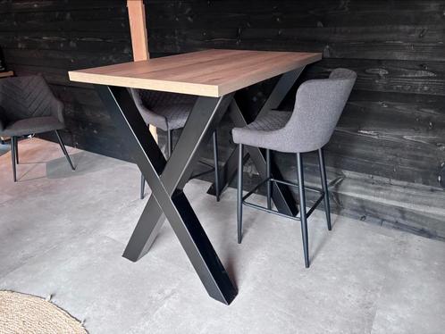 Statafel met x poten, Hoge tafel, Kroeg tafel, keukentafel, Huis en Inrichting, Tafels | Statafels, Gebruikt, Ophalen of Verzenden