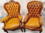 Set Victoriaanse fauteuils, Huis en Inrichting, Fauteuils, Ophalen, Gebruikt, Victoriaans, 50 tot 75 cm