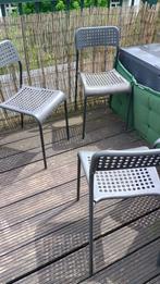 Set of 5 chairs, for garden/terrace or home, Ophalen, Overige materialen, Zwart, Zo goed als nieuw