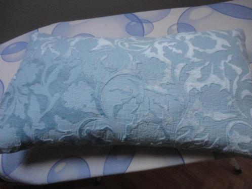 1 blauwe VELOURS KUSSENHOES + VULLING Zara Home /sier kussen, Huis en Inrichting, Woonaccessoires | Kussens, Nieuw, Blauw, Rechthoekig