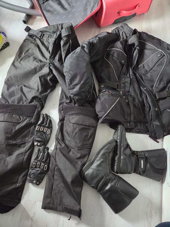 Motorpak Compleet - Jas, Broek, Handschoenen, Laarzen, Motoren, Kleding | Motorkleding, Overige typen, Dames, Tweedehands, Ophalen
