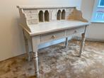 Prachtig White Wash Secretaire Bureau- Massief Hout, Huis en Inrichting, Kasten | Secretaires, Ophalen, Zo goed als nieuw, Scandinavisch