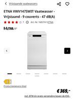 45cm Vrijstaande Vaatwasser - Compact & Handig!, Ophalen, Minder dan 85 cm, Eco programma, Zo goed als nieuw