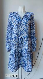 blauw witte jurk caroline biss maat 36, Blauw, Ophalen of Verzenden, Maat 36 (S), Gedragen