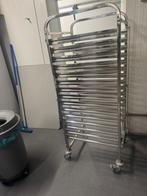 RVS regelwagen horeca 16 etages, Ophalen of Verzenden, Gebruikt