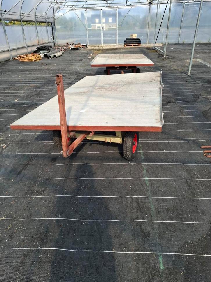 Platte vervoer wagens plantenwagen, Tuin en Terras, Kruiwagens, Gebruikt, Ophalen