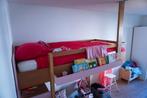 Half hoogslaper (zelfgemaakt) houten bed 90x200, Kinderen en Baby's, Ophalen of Verzenden, Zo goed als nieuw, Halfhoogslaper