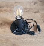 Industrieel zwart lamp, Ophalen of Verzenden, Zo goed als nieuw, Minder dan 50 cm