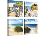 Canvas strand set 4 stuks afm.2525, Ophalen of Verzenden, Minder dan 50 cm, Minder dan 50 cm