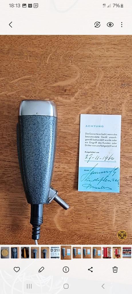 Sennheiser MD 21HN vintage top qualiteit microfoons [2 stuk], Muziek en Instrumenten, Microfoons, Zo goed als nieuw, Ophalen of Verzenden