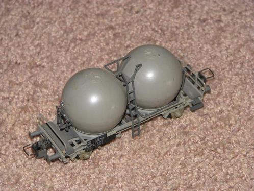 Trix Express: 3464  NS ‘bollen’wagen' Röwa, Hobby en Vrije tijd, Modeltreinen | H0, Gebruikt, Wagon, Gelijkstroom, Trix, NS, Ophalen of Verzenden