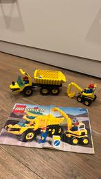 Lego system vrachtwagen en graafmachine 6581, Ophalen of Verzenden, Zo goed als nieuw, Complete set, Lego