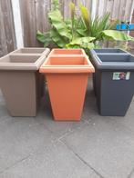 Nieuwe bloempotten v elho h 53 39 bij 39cm 14.95 pst, Ophalen, Nieuw, Kunststof, Balkon