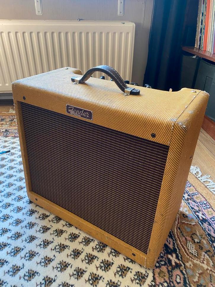Fender Blues Junior Tweed buizenversterker, Muziek en Instrumenten, Versterkers | Bas en Gitaar, Gebruikt, Gitaar, Minder dan 50 watt