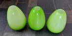 Set van 3 Groene Vazen, Huis en Inrichting, Ophalen, Zo goed als nieuw, Groen, Glas