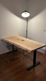 Prachtige eiken boomstam tafelblad, Huis en Inrichting, Tafels | Eettafels, Ophalen, Eikenhout, 50 tot 100 cm, Zo goed als nieuw