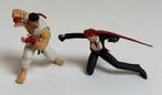Streetfighter IV Crimson Viper vs Ryu mini figure (7,5 cm), Ophalen of Verzenden, Gebruikt