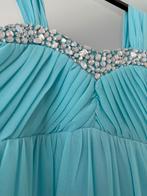 Gala jurk aqua glitter maat: 164, Kinderen en Baby's, Kinderkleding | Maat 164, Ophalen of Verzenden, Zo goed als nieuw, Meisje