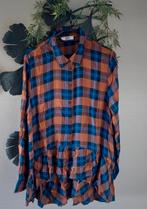 JDY Blouse bruin blauw lila ruit L/XL🙂, Bruin, Maat 42/44 (L), Ophalen of Verzenden, Zo goed als nieuw