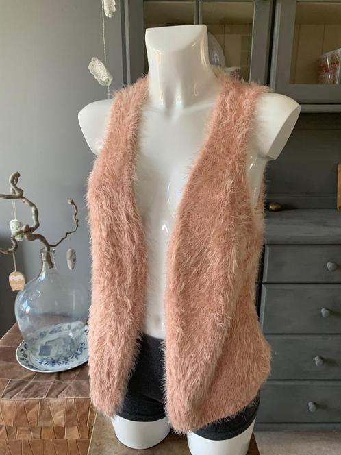 Fluffy vest van COSTES maat S / XS, Kleding | Dames, Truien en Vesten, Gedragen, Maat 34 (XS) of kleiner, Roze, Ophalen of Verzenden