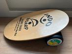 Indoboard original natural met roller - balanceboard, Sport en Fitness, Foamroller, Zo goed als nieuw, Ophalen