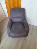Fauteuil kleur paars met grijs xooc, Ophalen, Stof