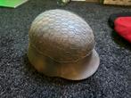 Duitse helm gemaakt van brandweerhelm., Verzamelen, Militaria | Tweede Wereldoorlog, Ophalen of Verzenden, Duitsland, Helm of Baret