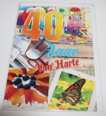 Verjaardagskaart kaart verjaardag 40 jaar veertig wenskaart beschikbaar voor biedingen