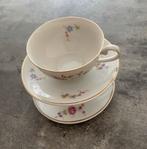 Twee Vintage Bavaria Theekopjes met Bloemen, Huis en Inrichting, Ophalen, Gebruikt, Overige stijlen, Kop(pen) en/of Schotel(s)