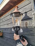 Geheel gerestaureerde antieke gietijzeren gevellamp, Ophalen, Wandlamp, 50 tot 250 watt, Netvoeding