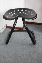 Vintage Design panzadel kruk. Zwart. Jaren '70, Huis en Inrichting, Ophalen, Zwart, Metaal, Eén